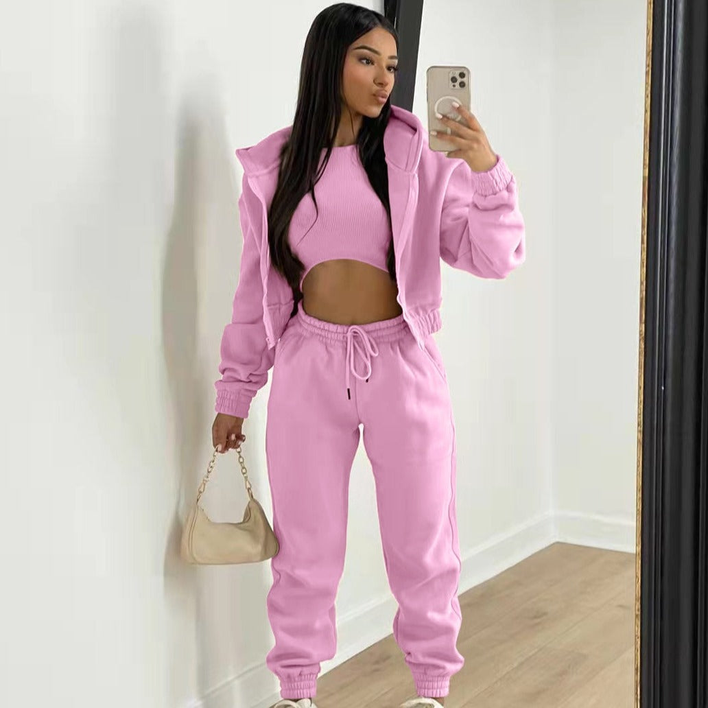 Sportovní třídílná sada v jednobarevném provedení