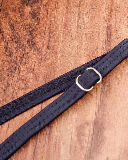 Plavky s vysokým pasem a ramínky na krk