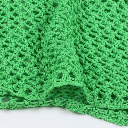 Háčkované pareo v jednobarevné barvě