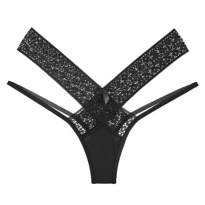 Krajková tanga s okouzlující mašlí