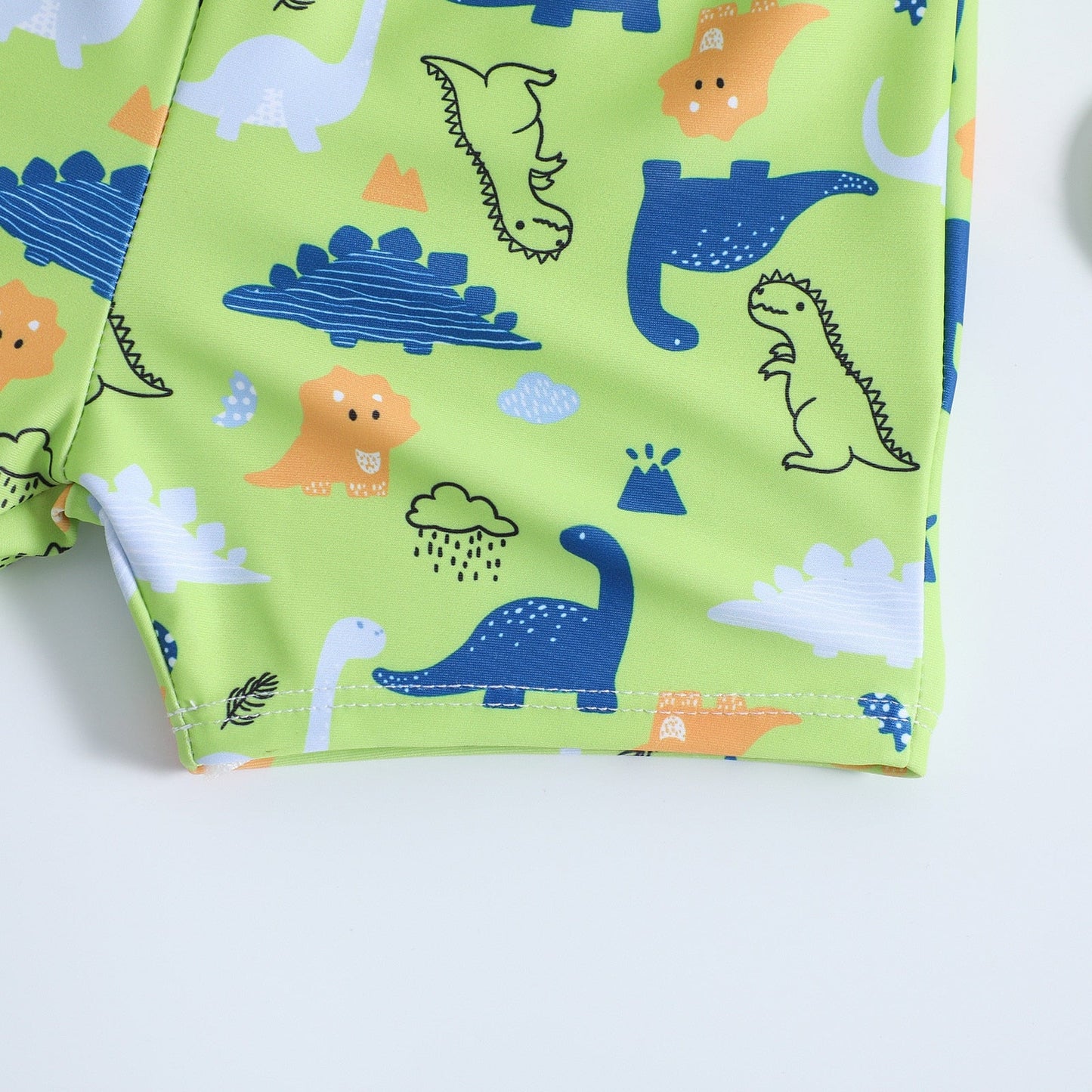 Zelené plavky s dinosaury pro chlapce