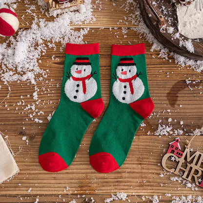 Dlouhé ponožky s vánočním motivem