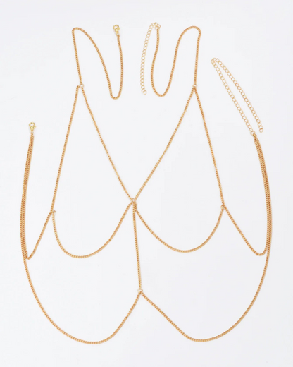 Zlatý náprsní řetízek