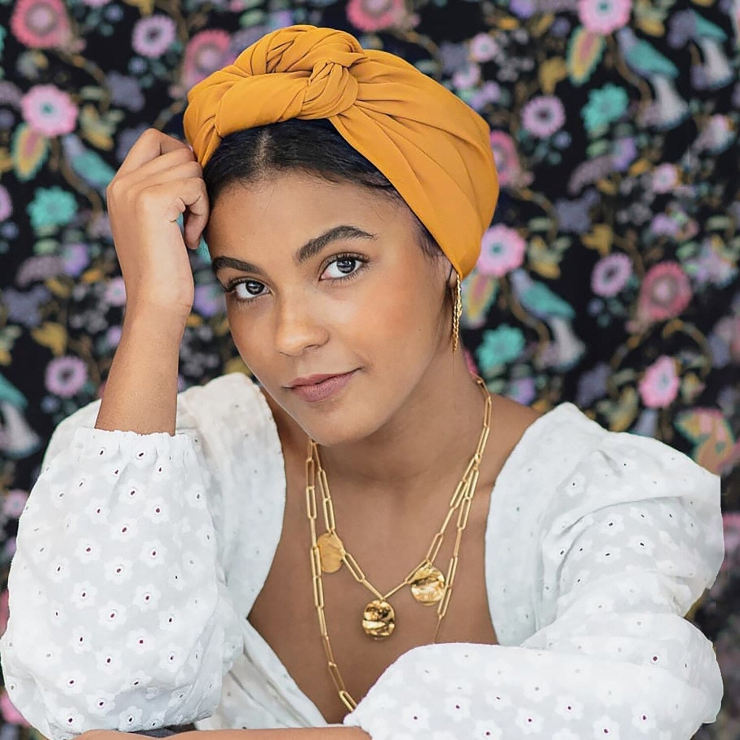 Šátek na hlavu turbanu