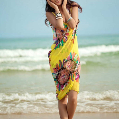 Vzdušné květinové pareo s ramínky